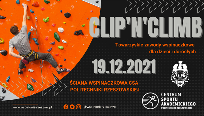 Towarzyskie Zawody Wspinaczkowe Clip'n'Climb 2021 logo